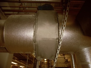 butterfly valve insulation blanket installation