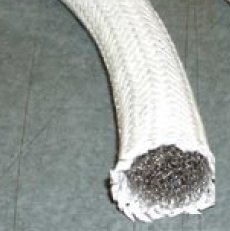 High temperature fiberglass rope gasket with stainless steel mesh rope core