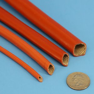 high temperature small diameter firesleeve heavy wall wire protection