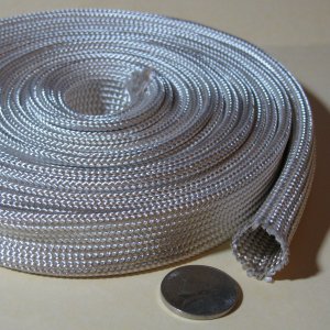 High Temperature Heat Flame Fire Resistant Heat Treated Fiberglass Sleeve Wire Cable Hose Protection