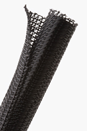 PET Flexible Wrappable Split Braid Abrasion Protection Sleeve