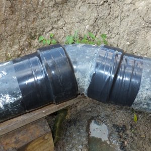 Septic Tank Inlet Pipe Leak Repair Tape