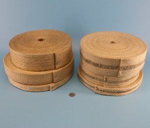 High Temperature Heat Flame Resistant Vermiculite Coated Fiberglass Woven Tape 