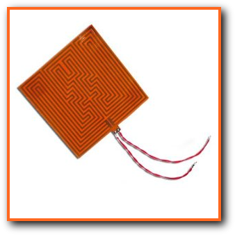 Polyimide & Silicone Rubber Electrical Etched Strip Heaters