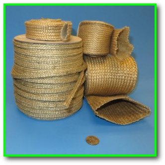 very high temperature heat and flame resistant vermiculite coated fiberglass sleeve
