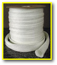 InSilMax High Temperature Heat Flame Fire Resistant Silica Braided Sleeve