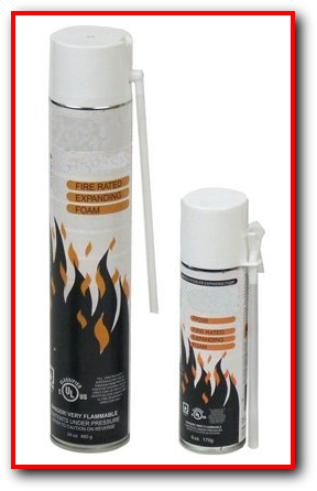 Fire Stop Expanding Foam UL1479 2 hour rating cable wire pipe penetration sealant