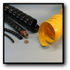 TuffWrap Plastic Spiral Wrap Abrasion and Wear Protection for Wires Cable and Hoses