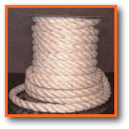 high temperature rope: heat and chemical resistant teflon coated fiberglass twisted rope