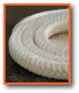 high temperature rope: heat and chemical resistant teflon coated square fiberglass rope