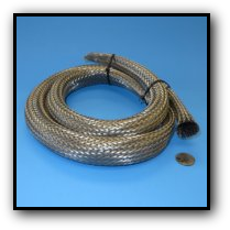 stainless steel braid abrasion wear protection wire cable hose lines